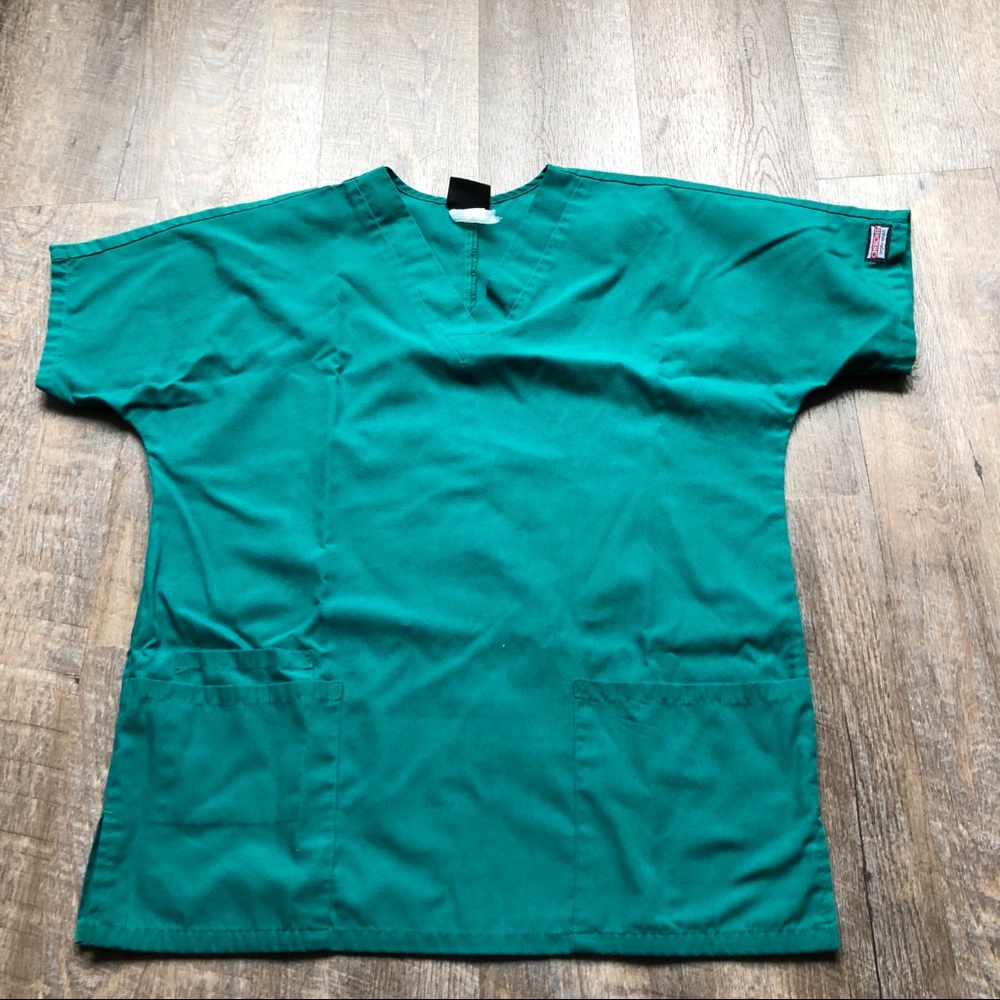 Forest Green Scrub Top